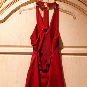 Free People High Neck Cold Shoulder Long Sleeve Mini Dress Size XS